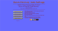 Desktop Screenshot of hawnfreewayautosalvage.com